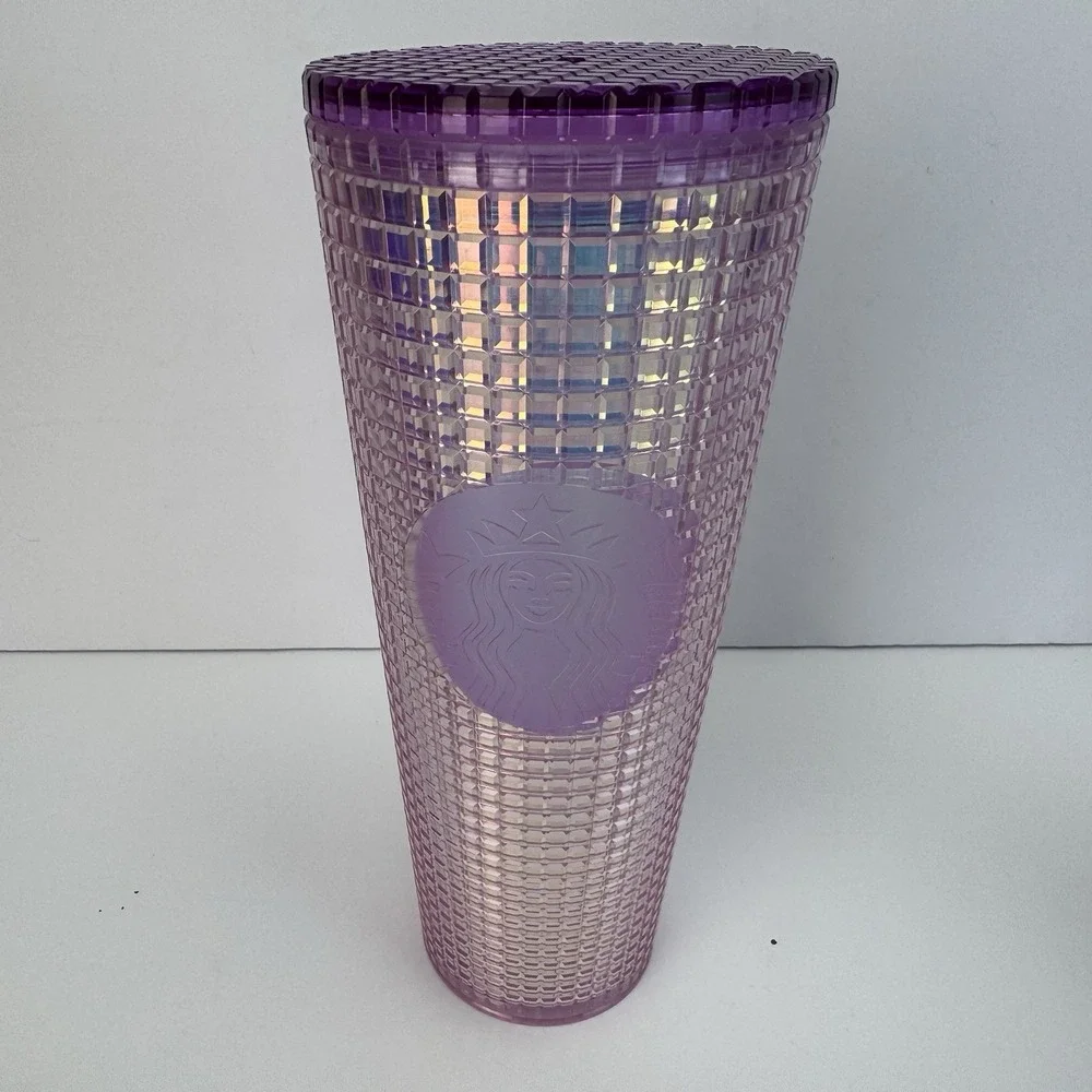 (3) Starbucks Platinum Silver Grid Disco Holiday 2020 Cold Cup Tumbler Christmas
